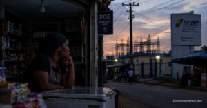 Dusk at the Shopfront During Power Outage