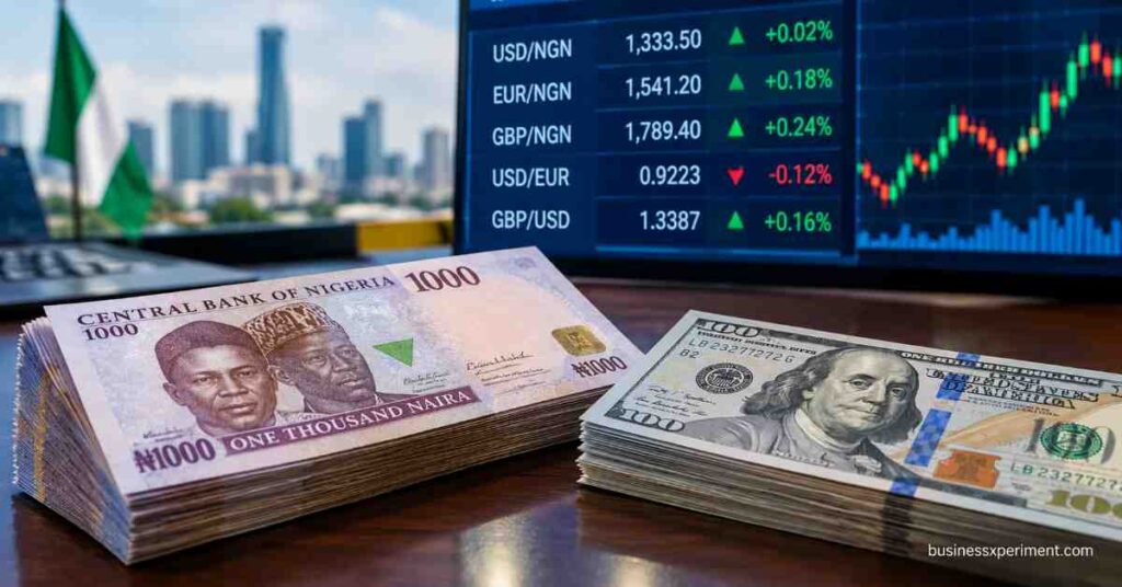 Naira and Dollar Trading Desk